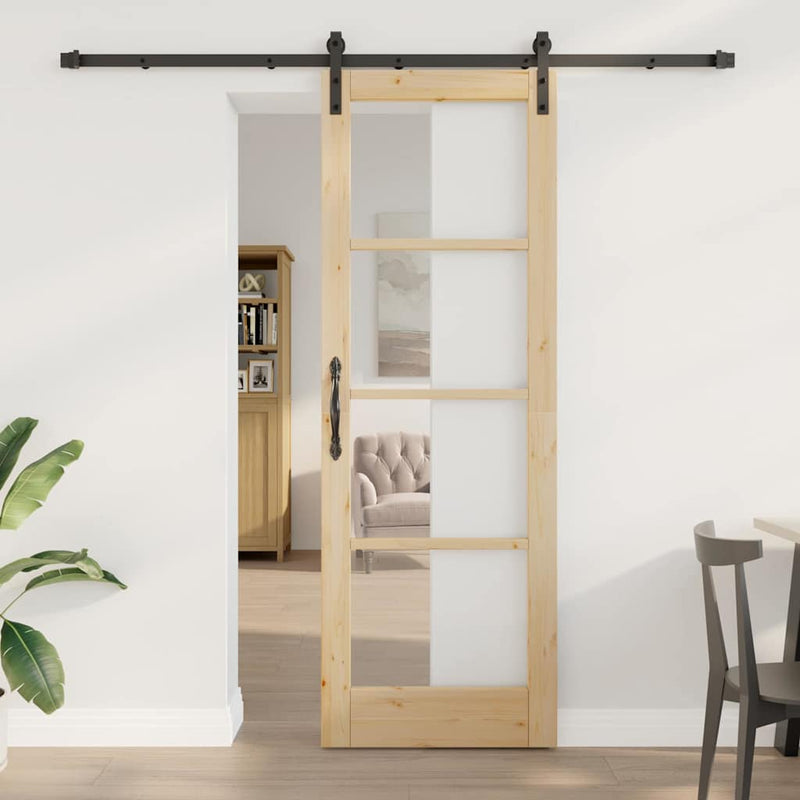 vidaXL Csúszó ajtó Egyéb ORKDAL Barna 73.5 x 211 cm