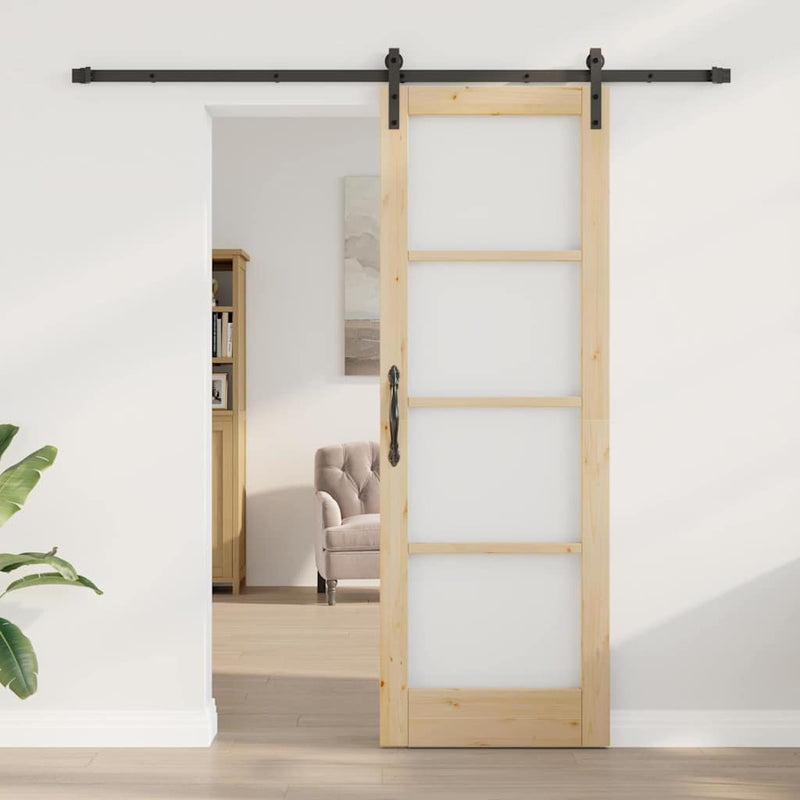 vidaXL Csúszó ajtó Egyéb ORKDAL Barna 73.5 x 211 cm