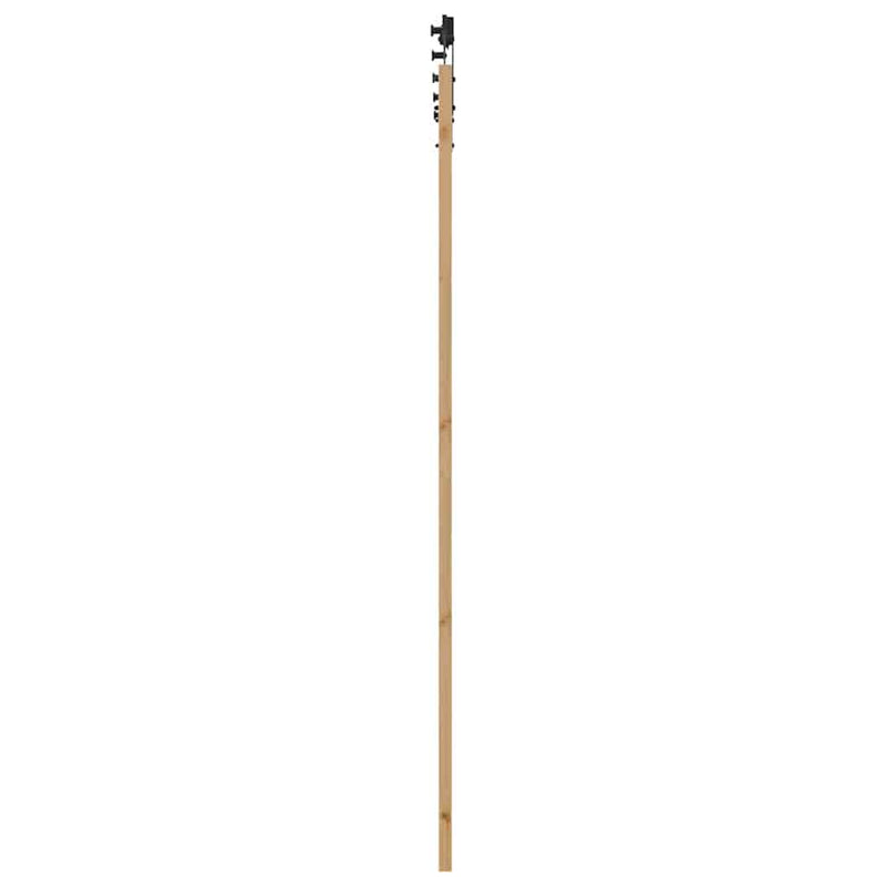 vidaXL Csúszóajtó Egyéb ORKDAL Barna 83 x 232 cm Fa és fém