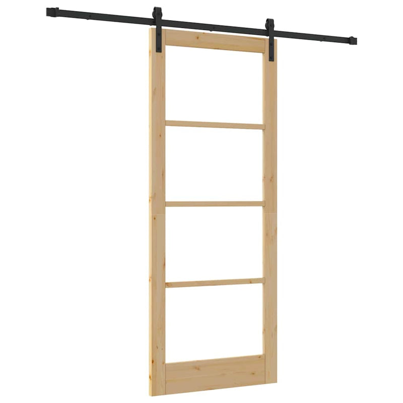 vidaXL Csúszó ajtó Egyéb ORKDAL Barna 86 x 211 cm