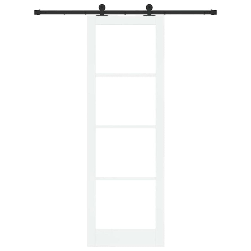 vidaXL Csúszóajtó ORKDAL Fehér 78 x 232 cm Fa és fém