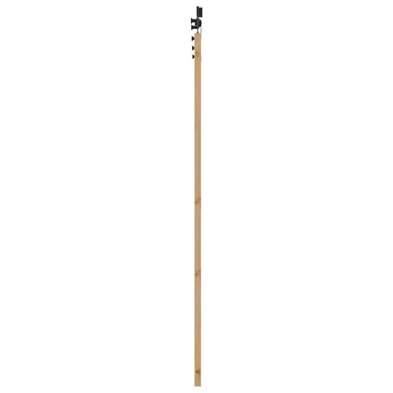 vidaXL Csúszóajtó ORKDAL Barna 83 x 202 cm Fa és fém