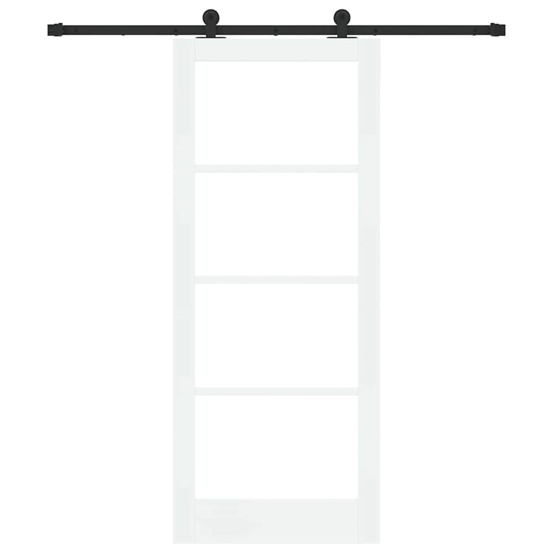 vidaXL Csúszóajtó ORKDAL Fehér 83 x 202 cm Fa és fém