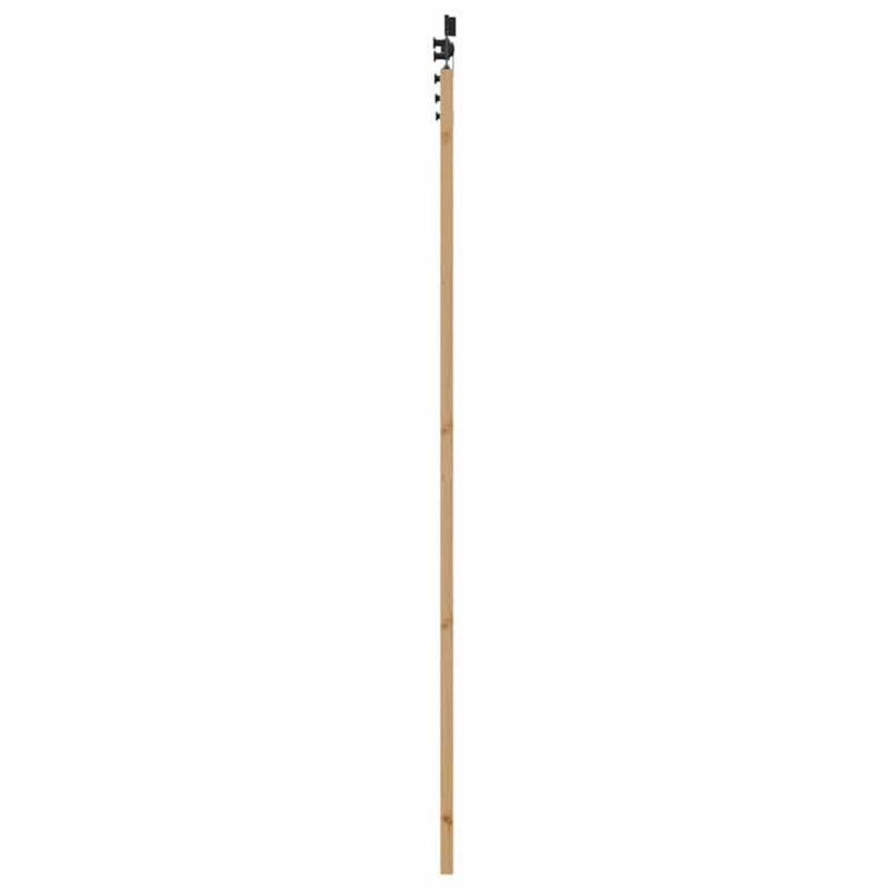 vidaXL Csúszóajtó ORKDAL Barna 83 x 232 cm Fa és fém
