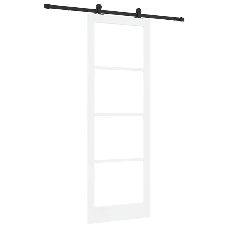 vidaXL Csúszóajtó ORKDAL Fehér 83 x 232 cm Fa és fém