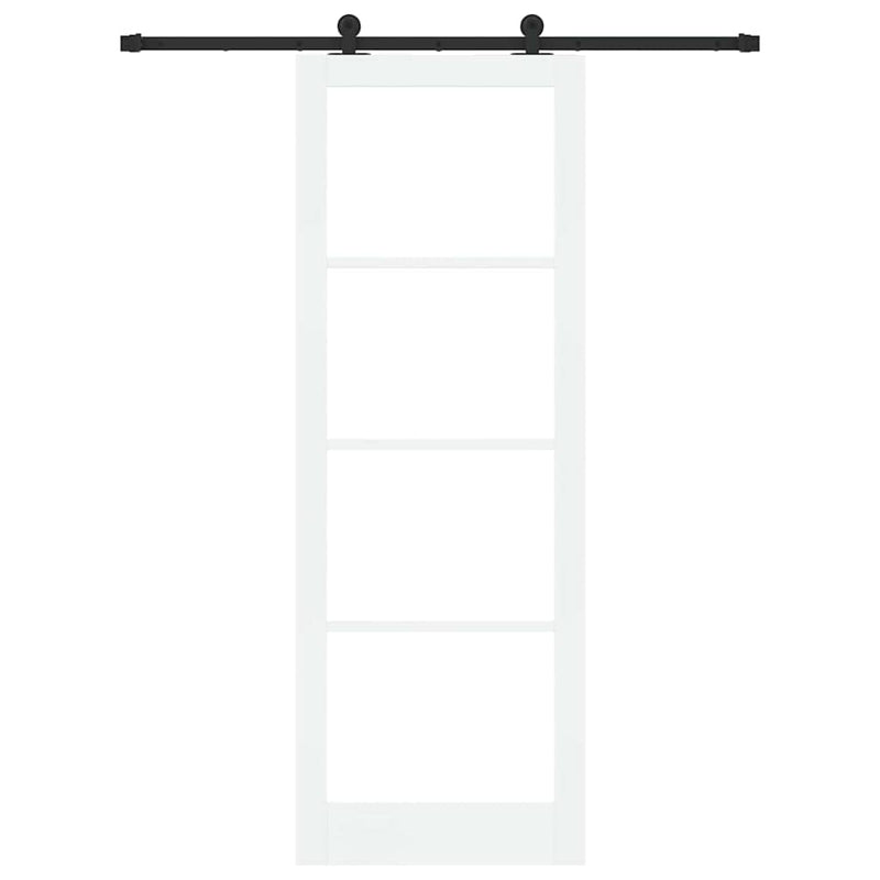 vidaXL Csúszóajtó ORKDAL Fehér 83 x 232 cm Fa és fém