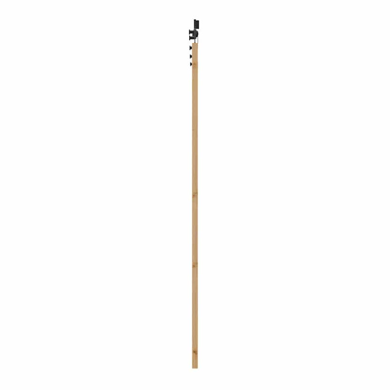 vidaXL Csúszóajtó ORKDAL Barna 86 x 211 cm Fa és fém