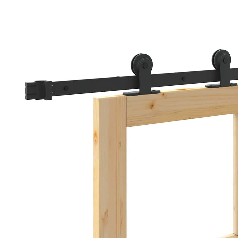 vidaXL Csúszóajtó ORKDAL Barna 73.5 x 198.5 cm Fa és fém