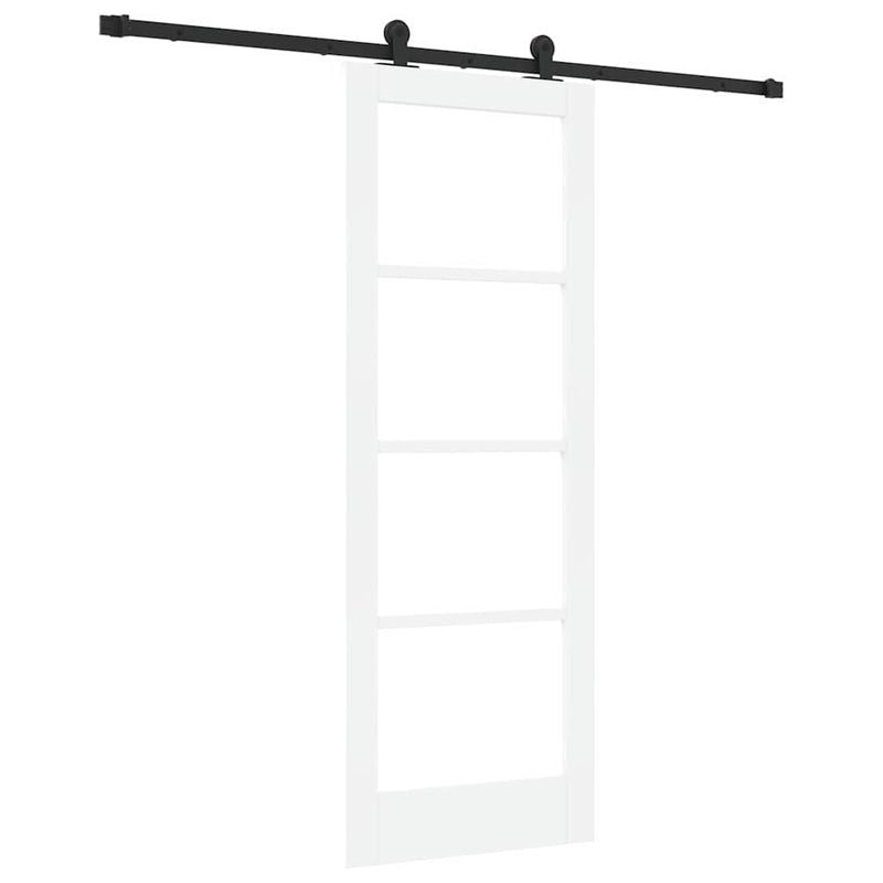 vidaXL Csúszóajtó ORKDAL Fehér 73.5 x 198.5 cm Fa és fém