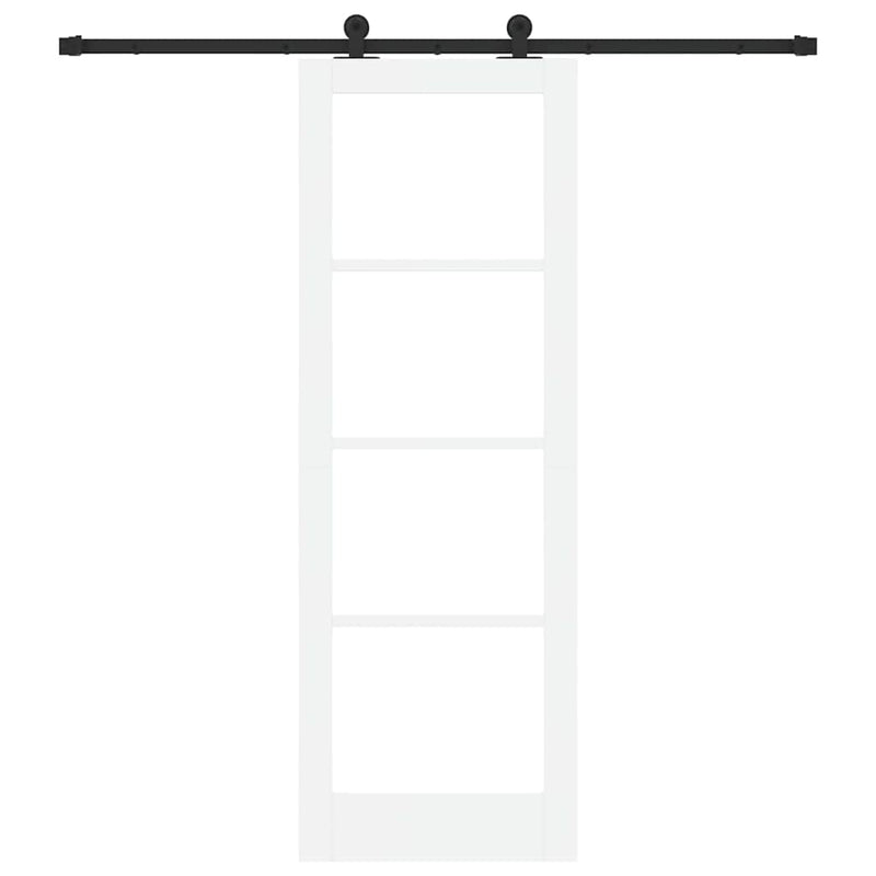 vidaXL Csúszóajtó ORKDAL Fehér 73.5 x 211 cm Fa és fém