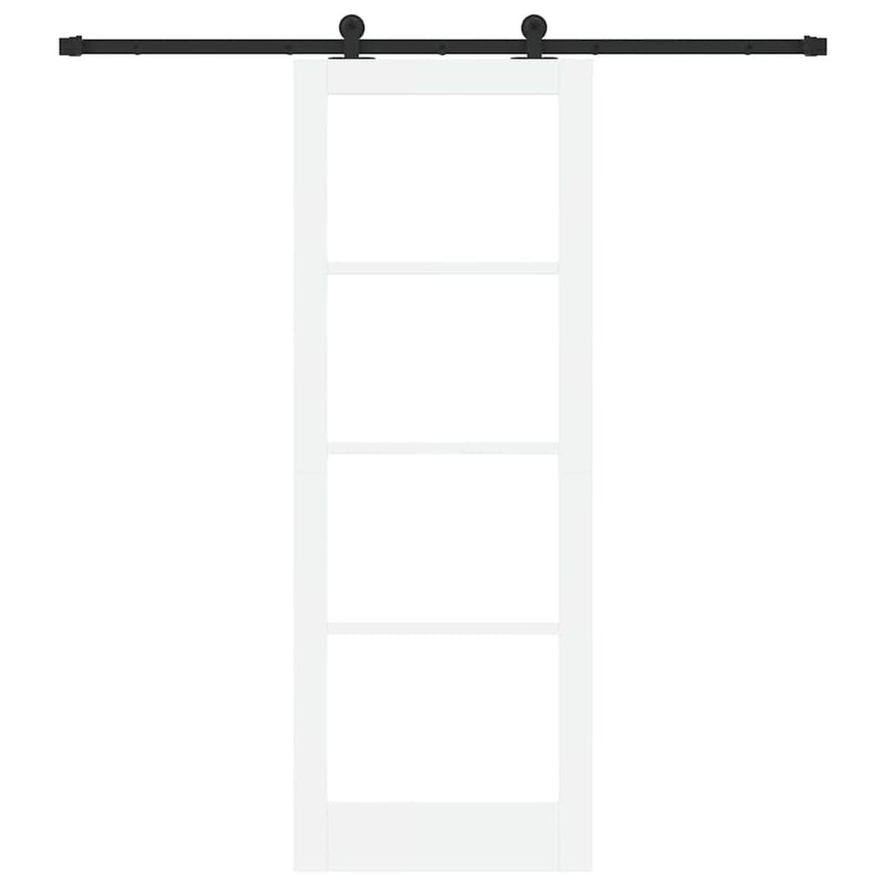 vidaXL Csúszóajtó ORKDAL Fehér 78 x 211 cm Fa és fém