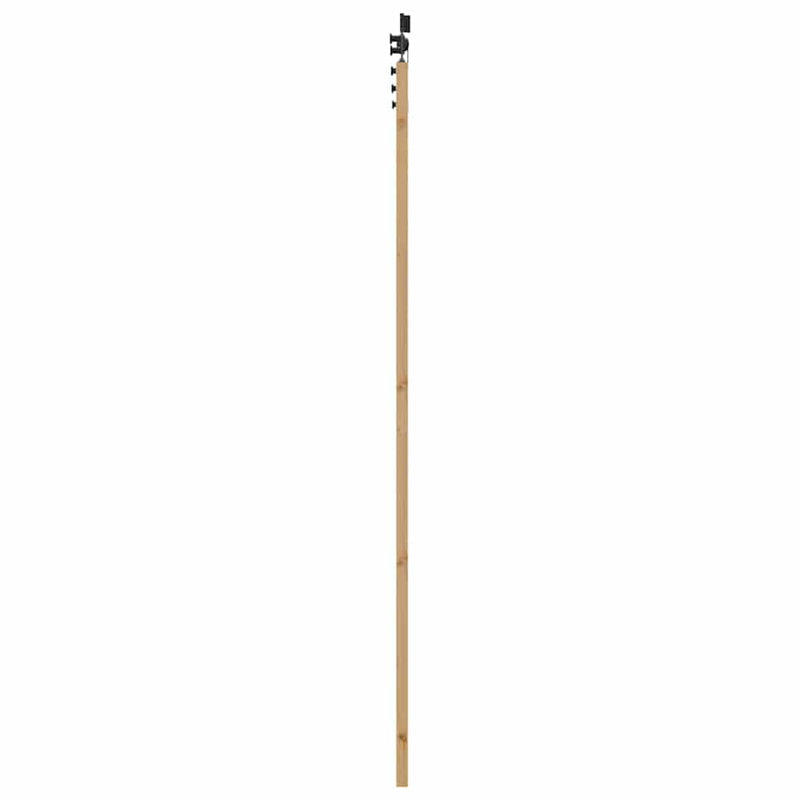 vidaXL Csúszóajtó ORKDAL Barna 78 x 232 cm Fa és fém