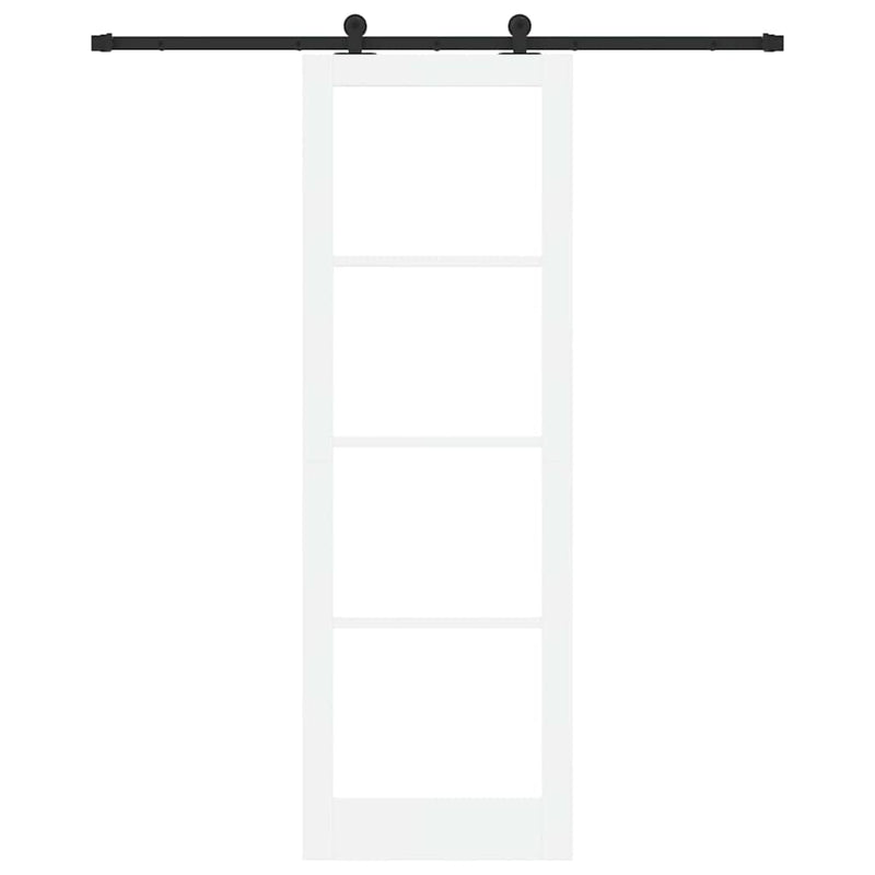 vidaXL Csúszóajtó ORKDAL Fehér 78 x 232 cm Fa és fém