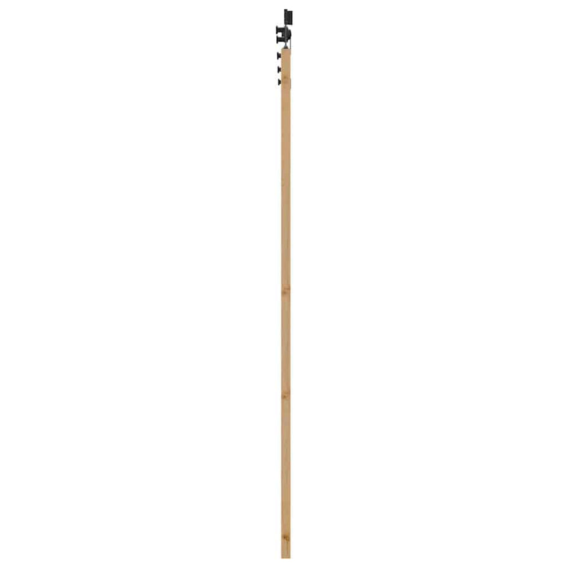 vidaXL Csúszóajtó ORKDAL Barna 83 x 202 cm Fa és fém