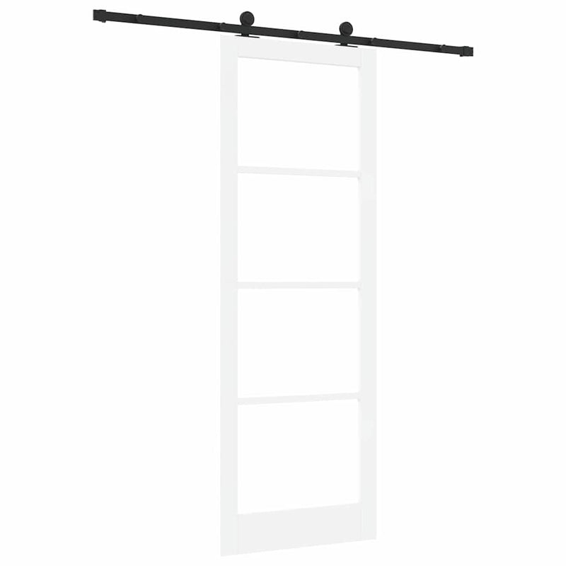 vidaXL Csúszóajtó ORKDAL Fehér 83 x 232 cm Fa és fém