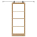 vidaXL Csúszó ajtó ORKDAL Természetes és fekete 86 x 211 cm