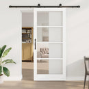 vidaXL Csúszó ajtó ORKDAL Fehér és fekete 93 x 211 cm