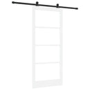 vidaXL Csúszó ajtó ORKDAL Fehér és fekete 93 x 211 cm