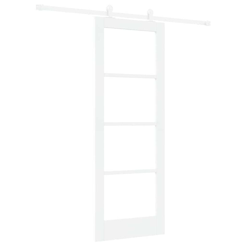vidaXL Csúszóajtó ORKDAL Fehér 73.5 x 198.5 cm Fa és fém