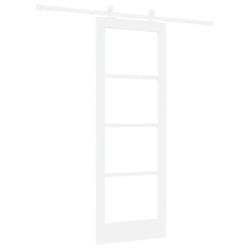 vidaXL Csúszóajtó ORKDAL Fehér 73.5 x 198.5 cm Fa és fém