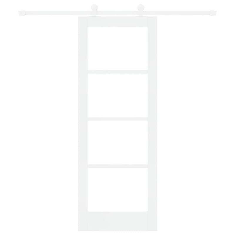 vidaXL Csúszóajtó ORKDAL Fehér 73.5 x 198.5 cm Fa és fém