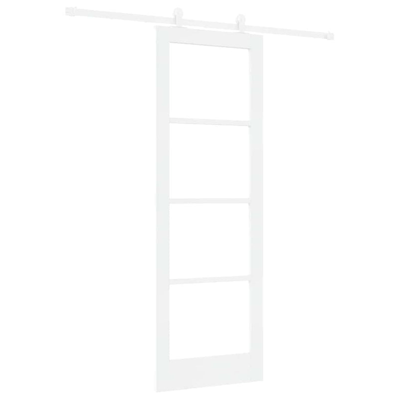 vidaXL Csúszóajtó ORKDAL Fehér 73.5 x 211 cm Fa és fém