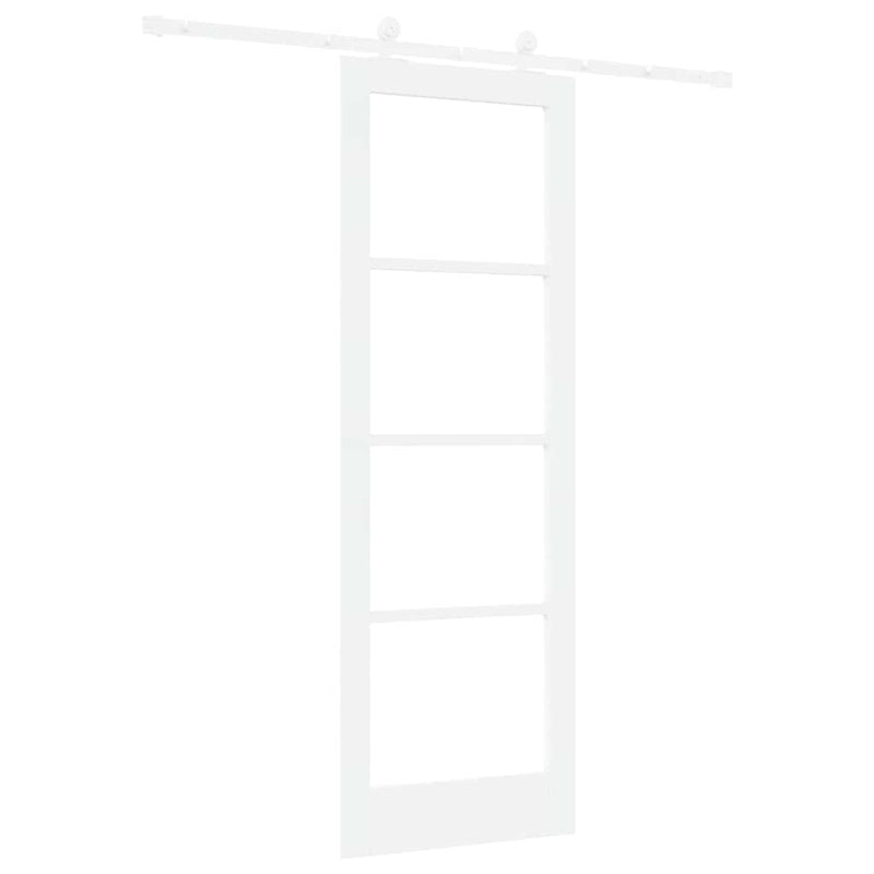 vidaXL Csúszóajtó ORKDAL Fehér 73.5 x 211 cm Fa és fém