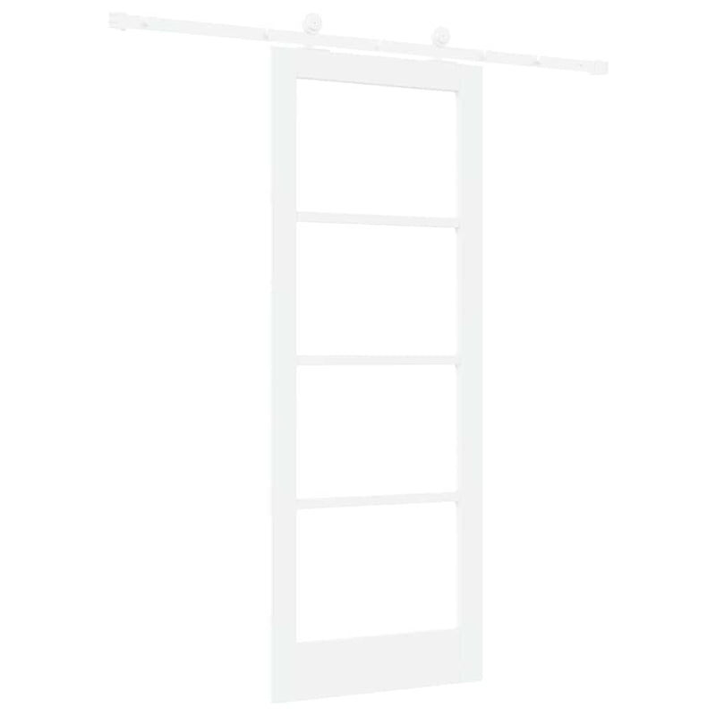 vidaXL Csúszóajtó ORKDAL Fehér 78 x 202 cm Fa és fém