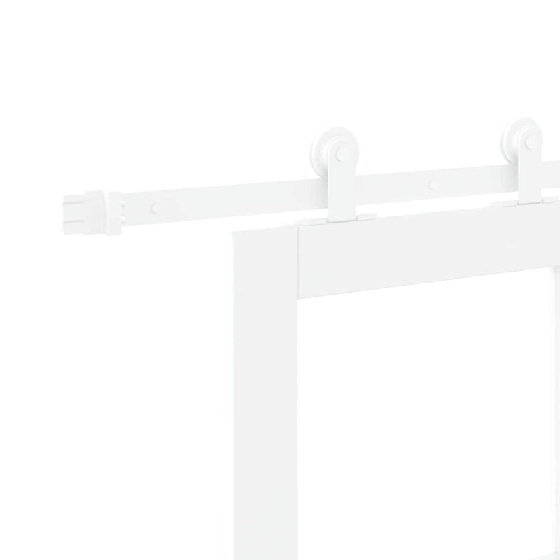 vidaXL Csúszóajtó ORKDAL Fehér 78 x 232 cm Fa és fém