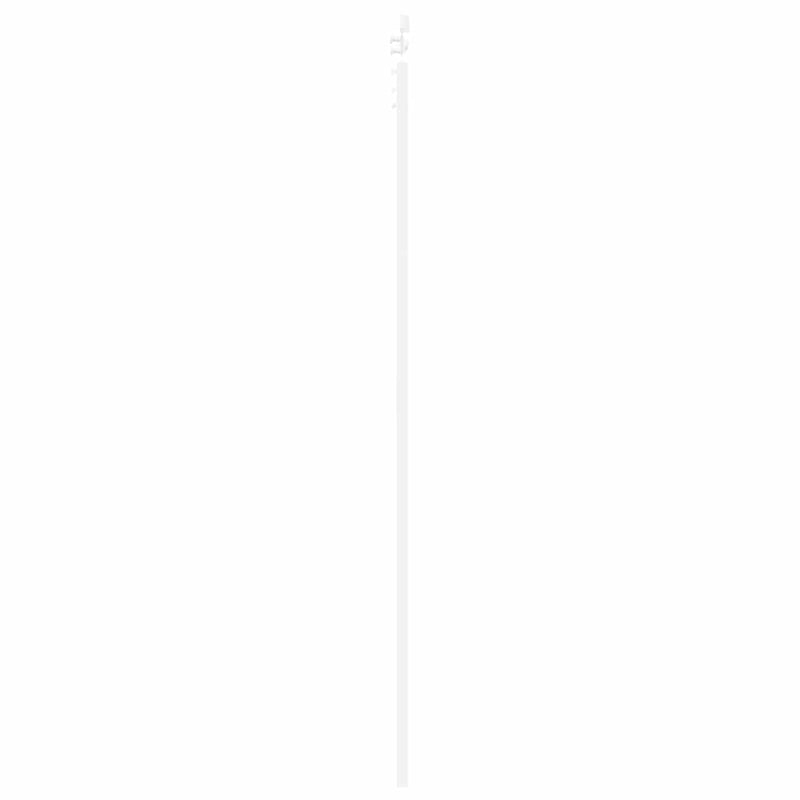 vidaXL Csúszóajtó ORKDAL Fehér 78 x 232 cm Fa és fém