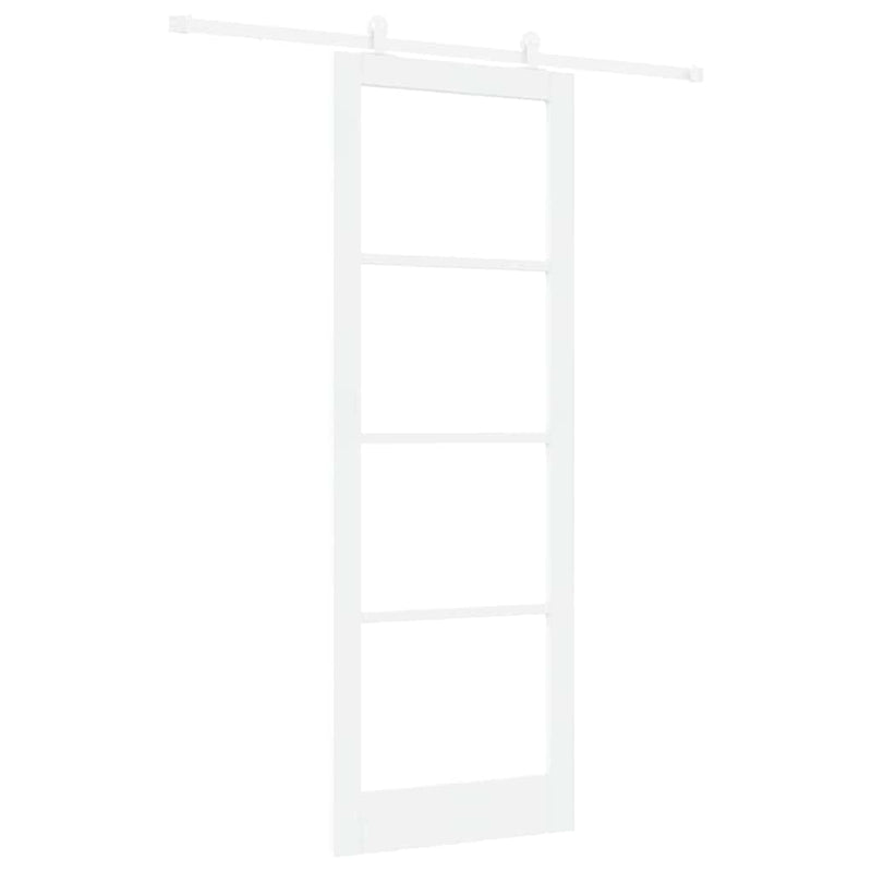 vidaXL Csúszóajtó ORKDAL Fehér 83 x 232 cm Fa és fém