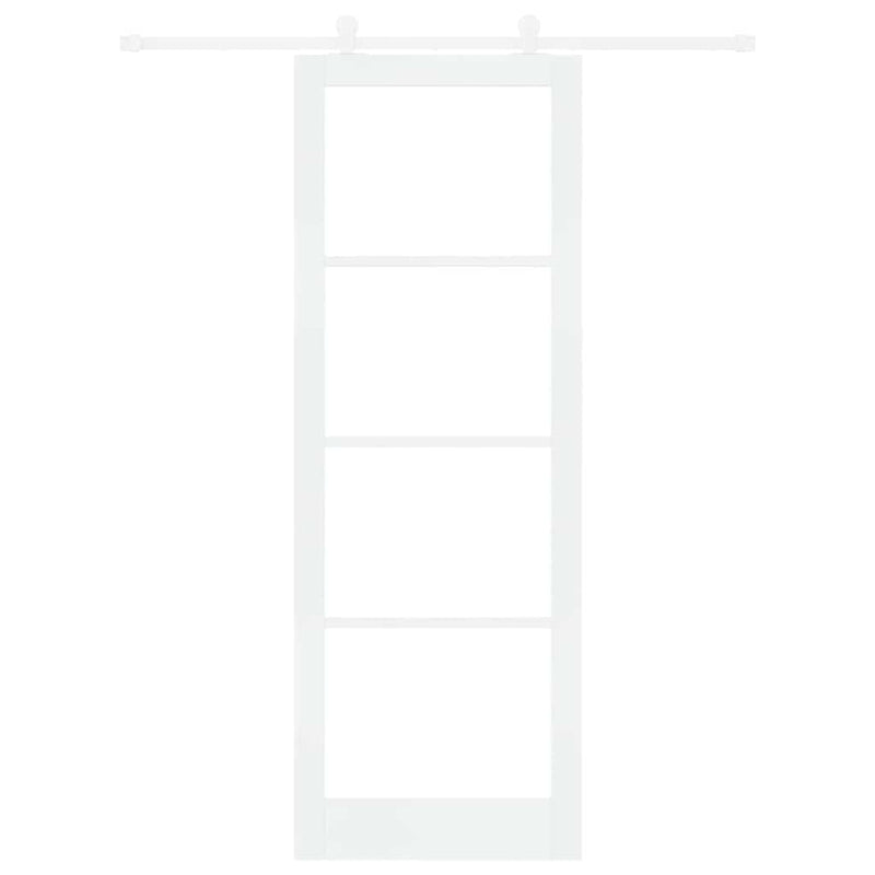 vidaXL Csúszóajtó ORKDAL Fehér 83 x 232 cm Fa és fém
