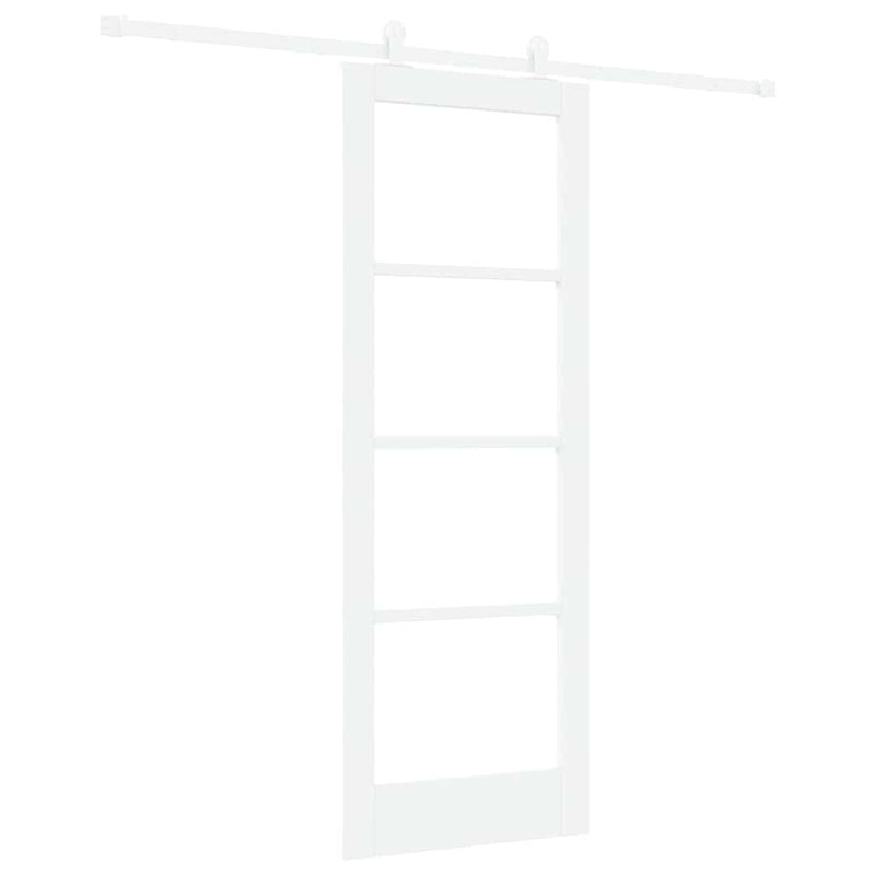vidaXL Csúszóajtó ORKDAL Fehér 73.5 x 198.5 cm Fa és fém