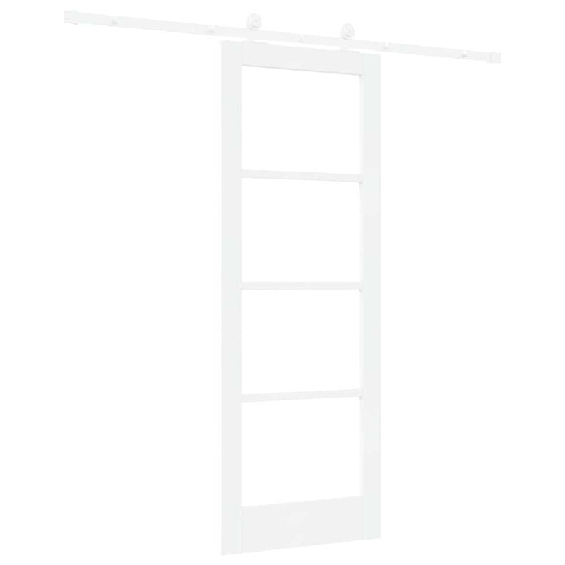 vidaXL Csúszóajtó ORKDAL Fehér 73.5 x 198.5 cm Fa és fém