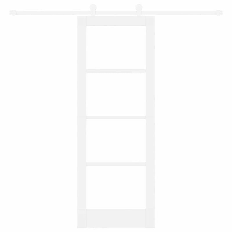 vidaXL Csúszóajtó ORKDAL Fehér 73.5 x 198.5 cm Fa és fém