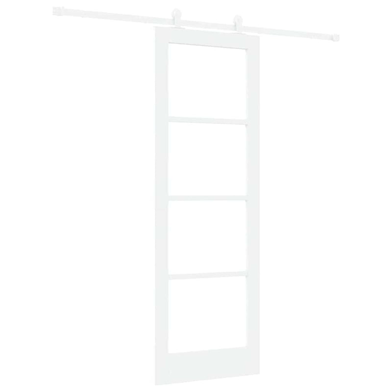 vidaXL Csúszóajtó ORKDAL Fehér 73.5 x 211 cm Fa és fém