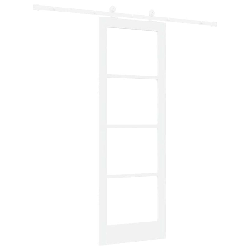 vidaXL Csúszóajtó ORKDAL Fehér 73.5 x 211 cm Fa és fém