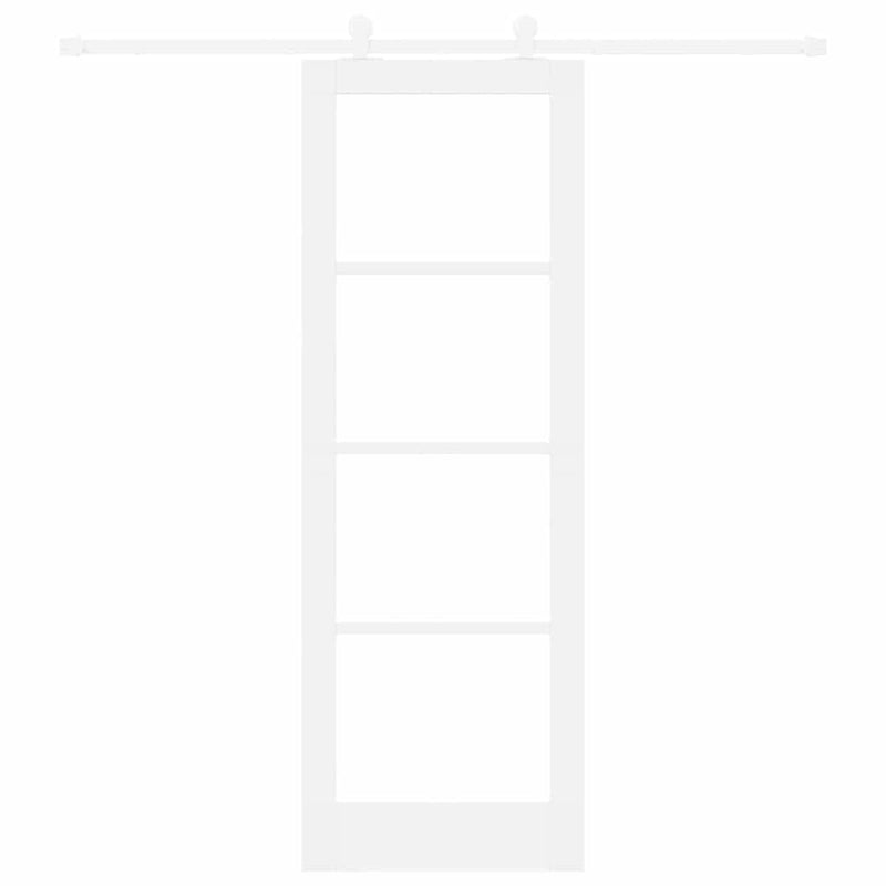 vidaXL Csúszóajtó ORKDAL Fehér 73.5 x 211 cm Fa és fém