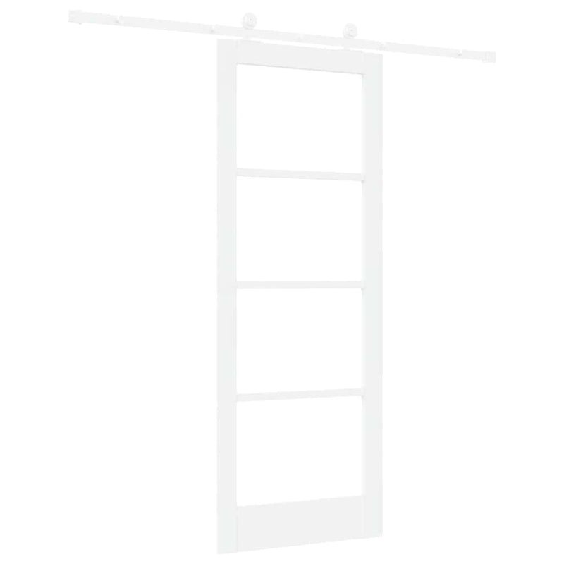vidaXL Csúszóajtó ORKDAL Fehér 78 x 202 cm Fa és fém