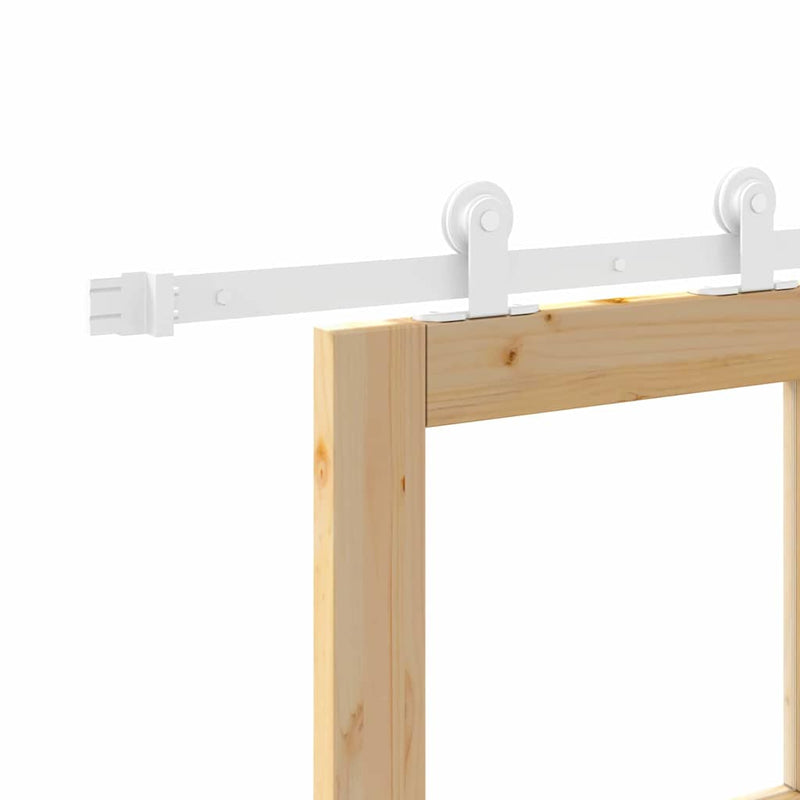 vidaXL Csúszóajtó ORKDAL Barna 78 x 232 cm Fa és fém