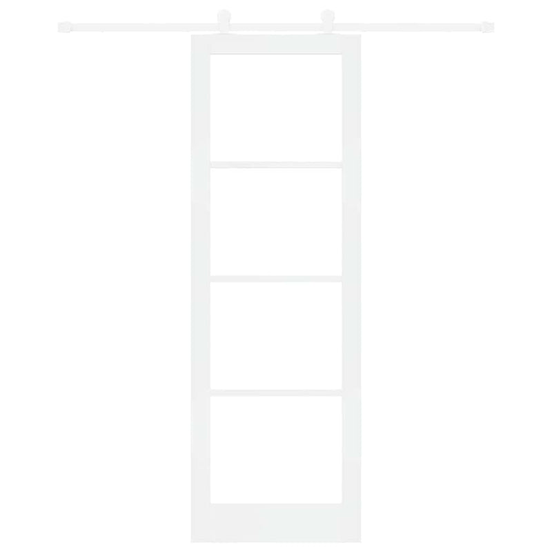 vidaXL Csúszóajtó ORKDAL Fehér 78 x 232 cm Fa és fém