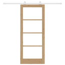 vidaXL Csúszó ajtó ORKDAL Természetes 83 x 202 cm