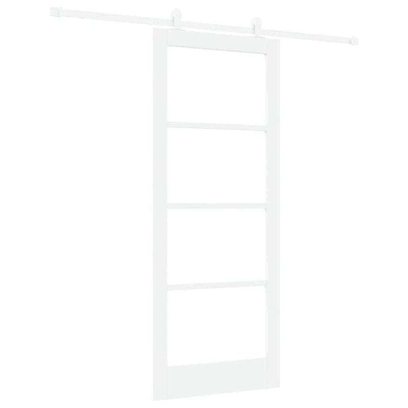 vidaXL Csúszóajtó ORKDAL Fehér 83 x 202 cm Fa és fém