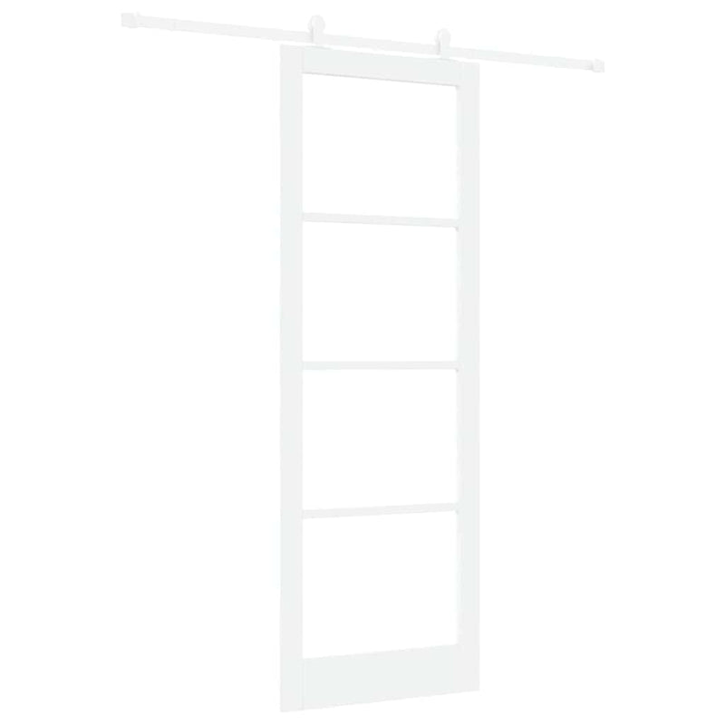 vidaXL Csúszóajtó ORKDAL Fehér 83 x 232 cm Fa és fém