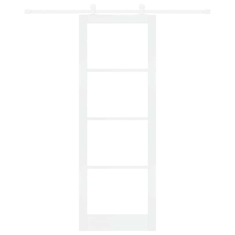 vidaXL Csúszóajtó ORKDAL Fehér 83 x 232 cm Fa és fém
