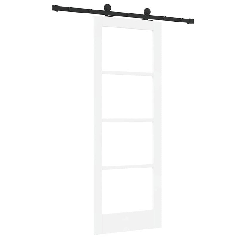 vidaXL Csúszó Ajtó ORKDAL Fehér 73.5 x 198.5 cm Fa és fém