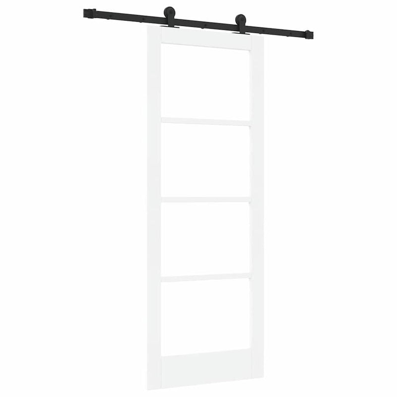 vidaXL Csúszó Ajtó ORKDAL Fehér 78 x 202 cm Fa és fém