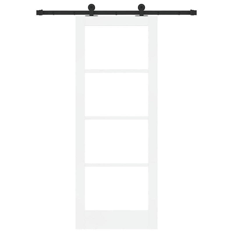 vidaXL Csúszó Ajtó ORKDAL Fehér 78 x 202 cm Fa és fém