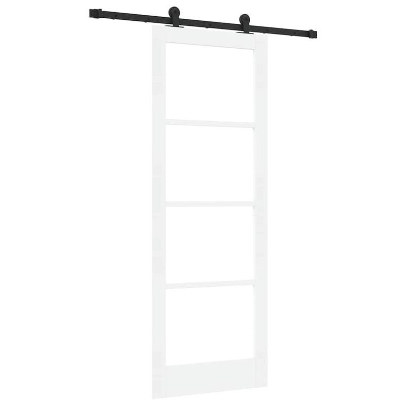 vidaXL Csúszó Ajtó ORKDAL Fehér 78 x 211 cm Fa és fém