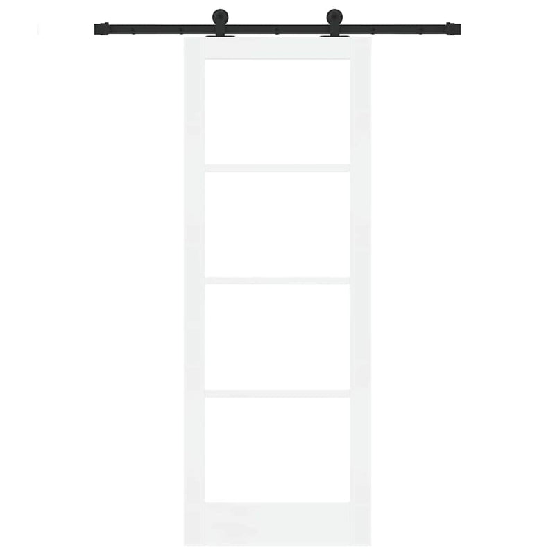 vidaXL Csúszó Ajtó ORKDAL Fehér 78 x 211 cm Fa és fém